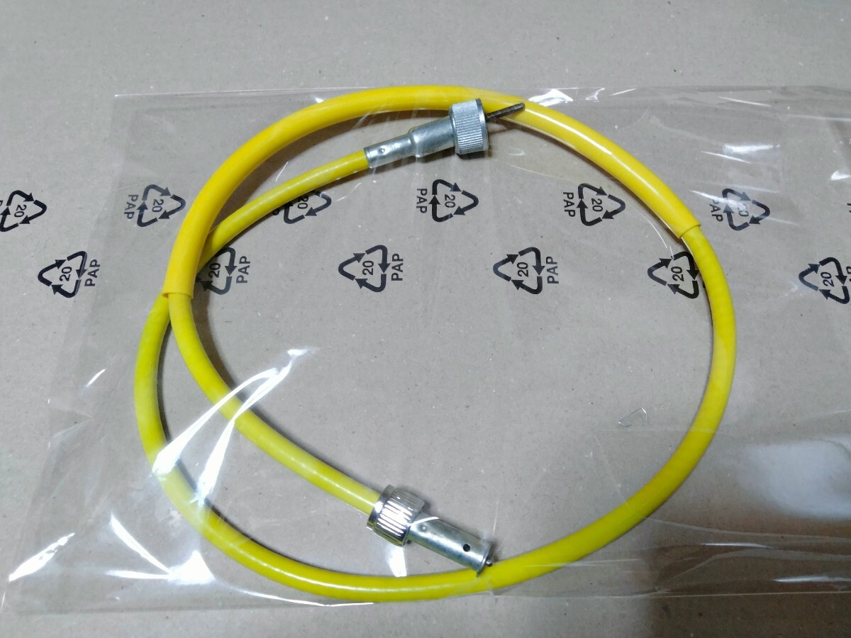 PAYPAY送料込みYAMAHA RZ250 RZ350 タコメーター ワイヤー ケーブル イエロー色 黄色 新品拍卖