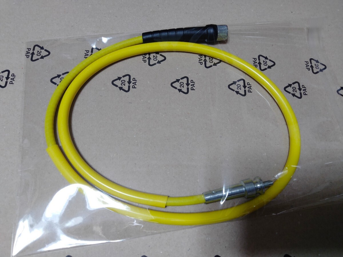 送料込みHONDA CB750F スピードメーター ワイヤー ケーブル イエロー 黄色拍卖