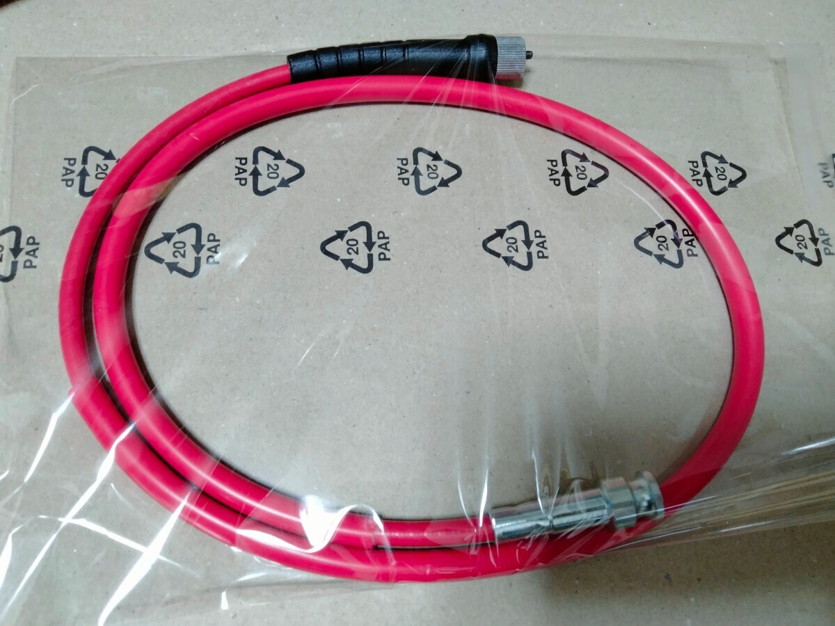 送料込みHONDA CB750F スピードメーター ワイヤー ケーブル レッド 赤拍卖