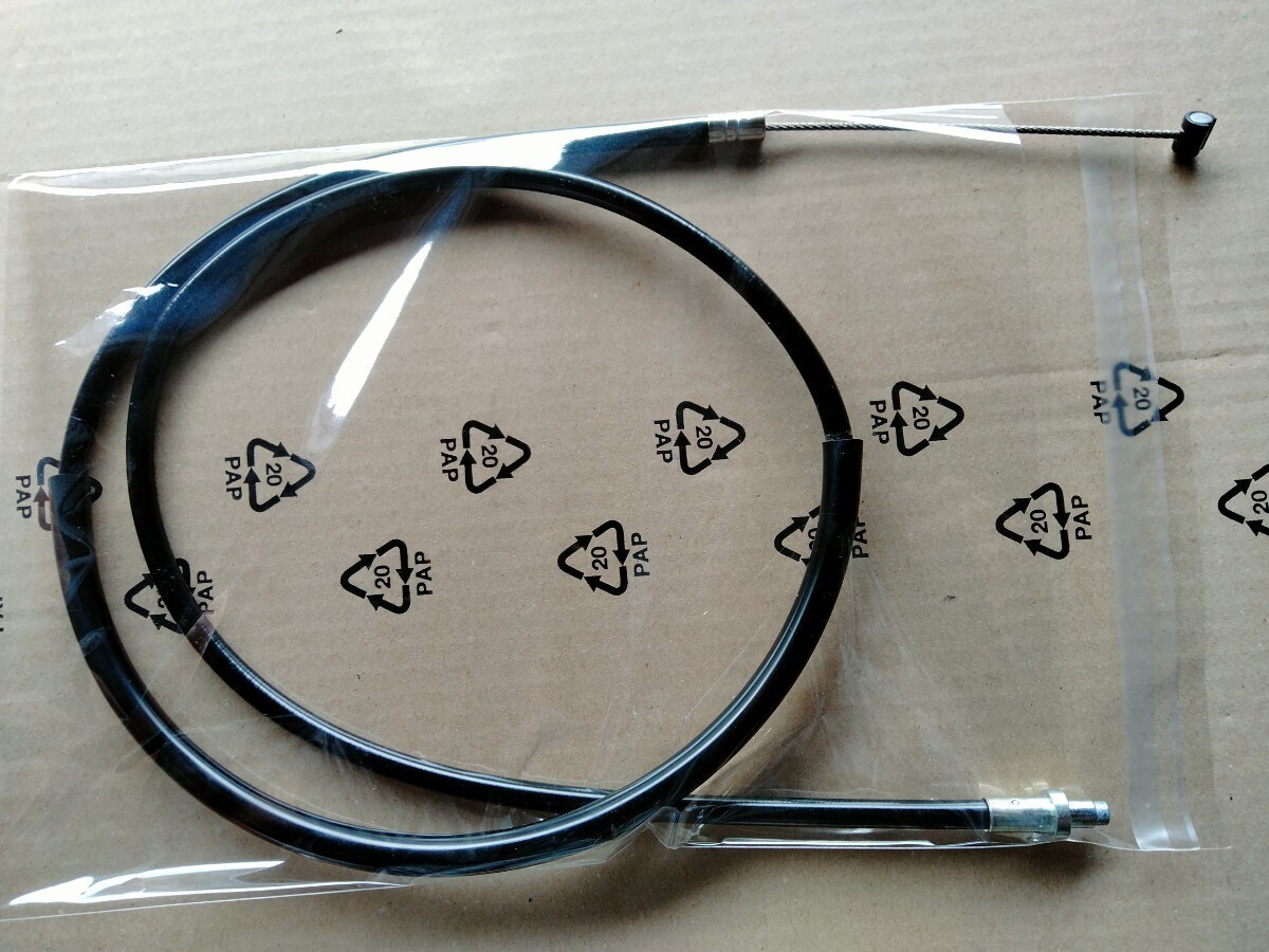 送料込み YAMAHA RZ250 RZ350 10cmロング クラッチ ワイヤー ケーブル 黒 新品拍卖