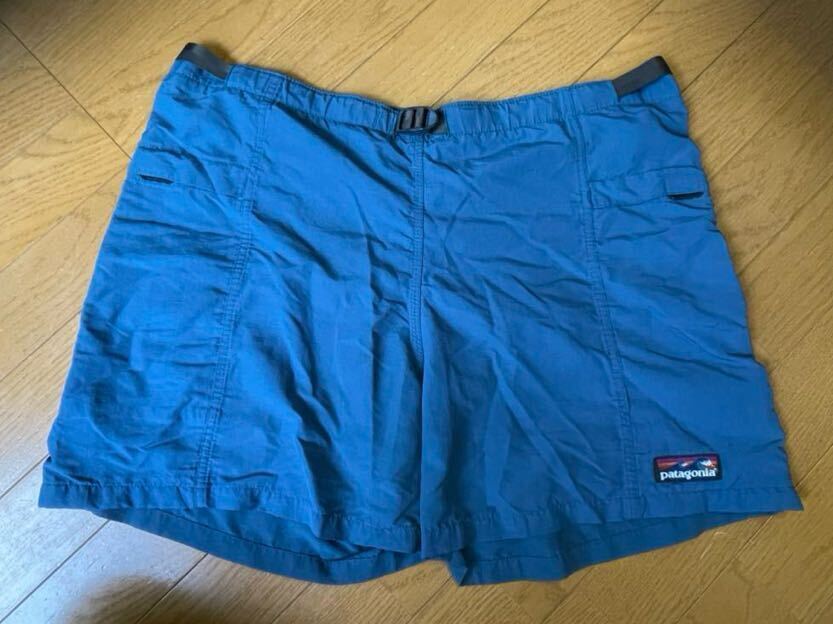 Patagonia パタゴニア リバーショーツ バギーズショーツ 90s 激レア 波タグ ダークブルー レアカラー M拍卖