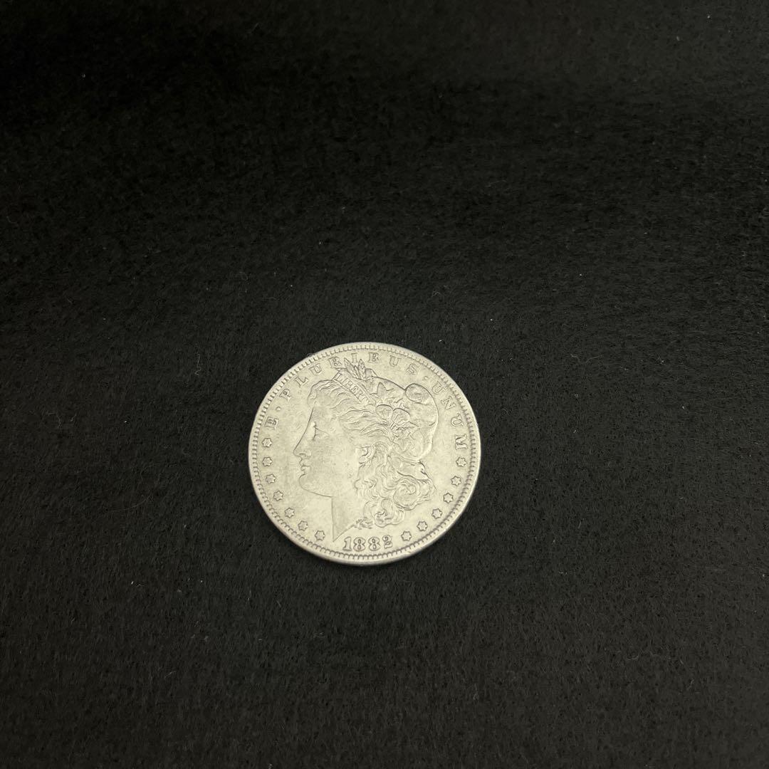 アメリカ モルガン1ドル銀貨 1882年 26.5グラム ミント無し ④拍卖