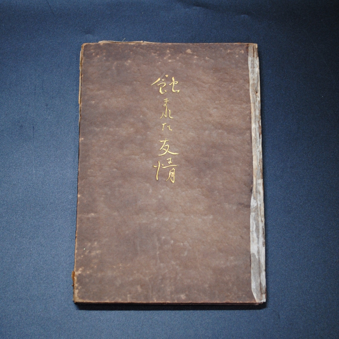 【売切り屋】蝕まれた友情 志賀直哉 昭和22年初版 題簽 榊原紫峰 古書和本拍卖