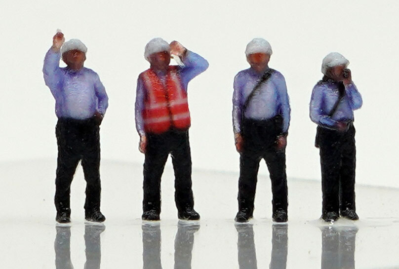 1/200 彩色済フィギュア NH001 4体セット FA200NH-001 空港 グランドハンドリング 飛行機 ジオラマ拍卖