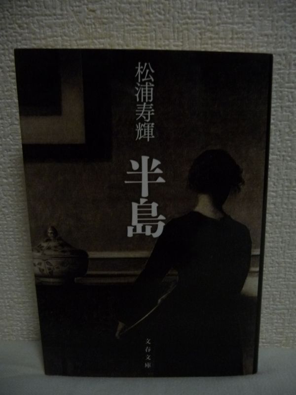 半島 ★ 松浦寿輝 ◆ 読売文学賞受賞作 耽美と迷宮的悦楽に満ちた傑作長篇 現実とも虚構ともつかぬ時間が過ぎていく 己の影と対話拍卖