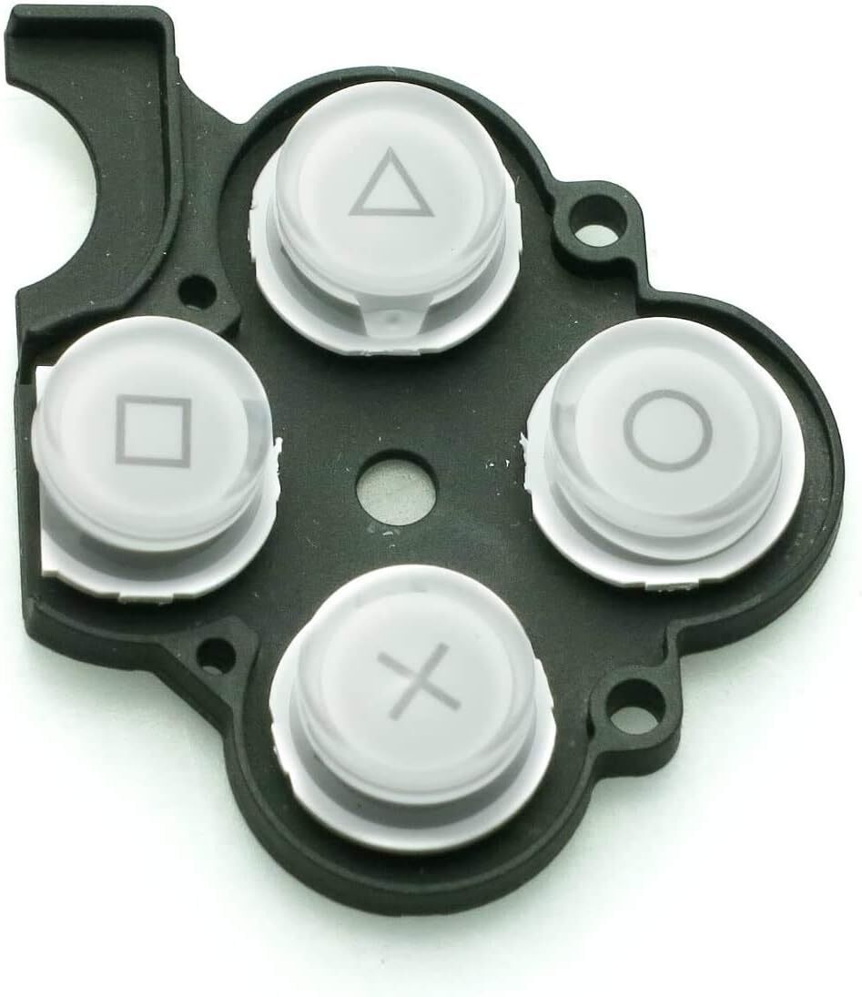 ★★ PSP-2000 PSP-3000 共通 パーツ ○△□×ボタン ラバー 白 ホワイト拍卖