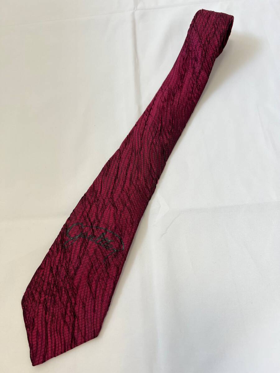 Jean Paul GAULTIER ジャンポールゴルチエ ボルドー ネクタイ アーカイブ アクセサリー archive tie拍卖