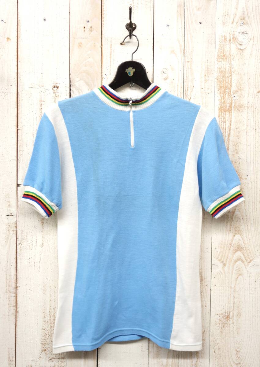 VINTAGE ヨーロッパ古着 ヴィンテ―ジスポーツウェア *FRANCE フランス 70'S~80'S*CYCLING サイクリングジャージ *フロッキープリント拍卖