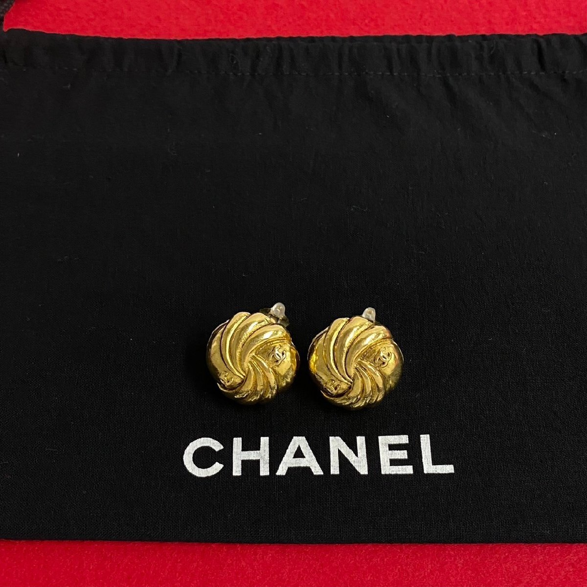 極 美品 希少品 コメ有 CHANEL シャネル 23 刻印 ココマーク ロゴ モチーフ イヤリング アクセサリー ゴールド レディース 74138拍卖