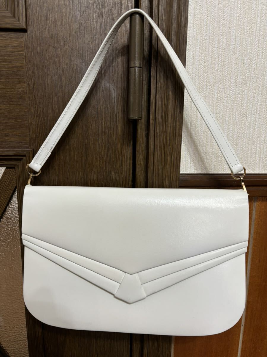 ★白ホワイト シンプル ハンドバッグ レトロ★拍卖