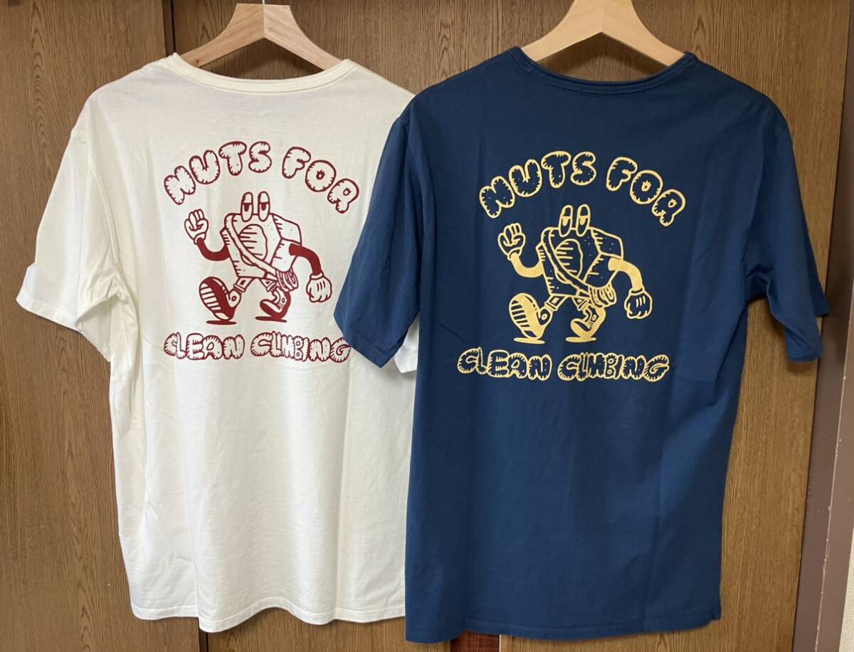 パタゴニア SP23 廃盤 Mr.Hex プリント ウォッシュ加工 Tシャツ ネイビー オフホワイト size S climbing オーガニックコットン 美品拍卖
