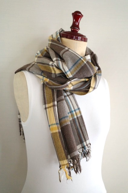 Golden Bear ゴールデンベア コットン&ウール ストール スカーフ 羽織 / 小杉産業(株)拍卖