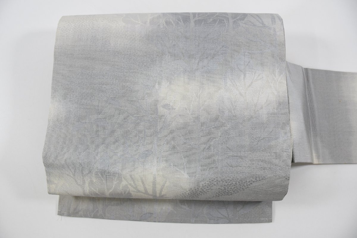 名古屋帯 暈し 森林 葉 帯丈348cm ★着物屋 ne-10546 桜庭呉服店拍卖