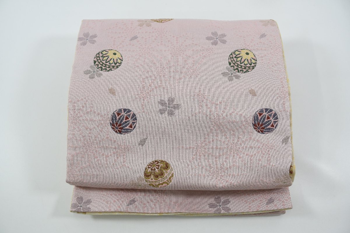 袋名古屋帯 全通 手毬 帯丈404cm ★着物屋 ne-10581 桜庭呉服店拍卖