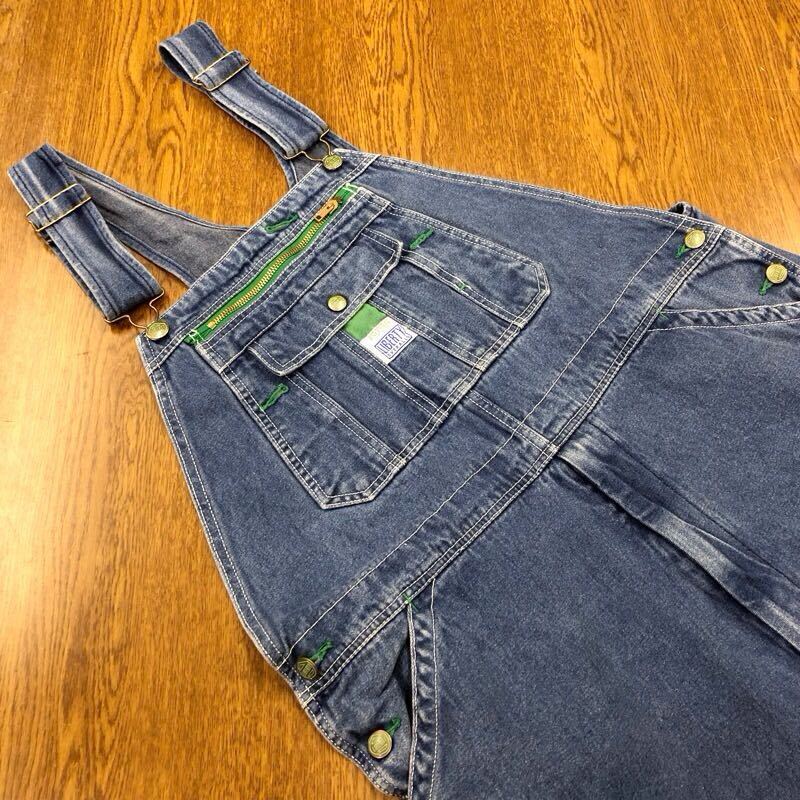【FF395】LIBERTY W40 L32 大きいサイズ ビッグサイズ オーバーオール デニム メンズブランド古着 リバティ 送料無料拍卖