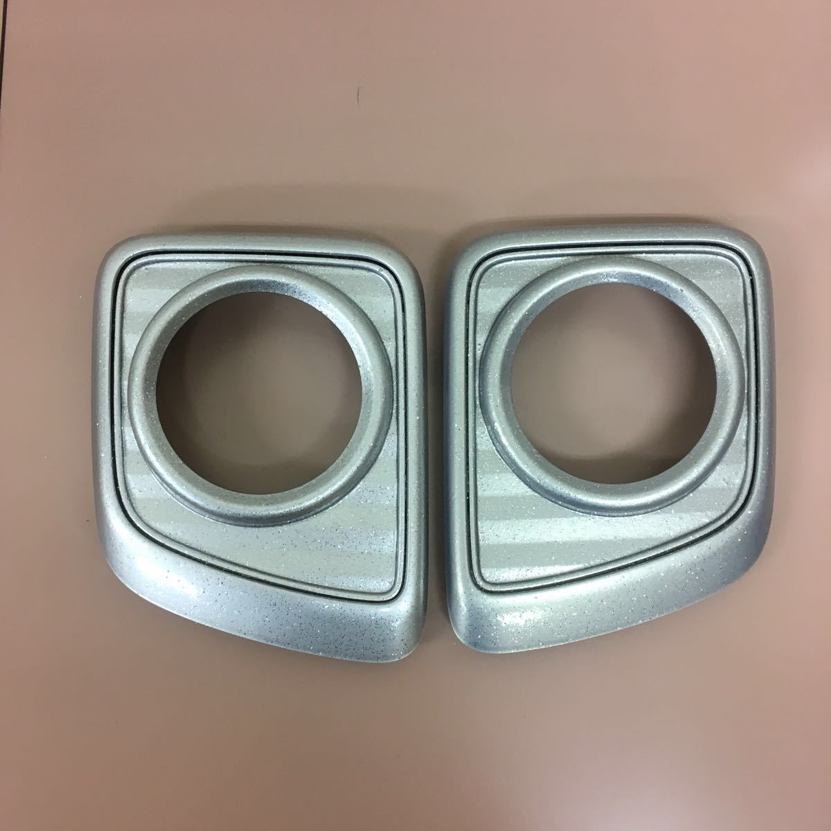 DA17W★エブリィワゴン★ 純正 左右 フォグランプカバー☆新品購入塗装後未使用品★Z2Sシルバーメタリック×ラメ入り塗装済み☆拍卖