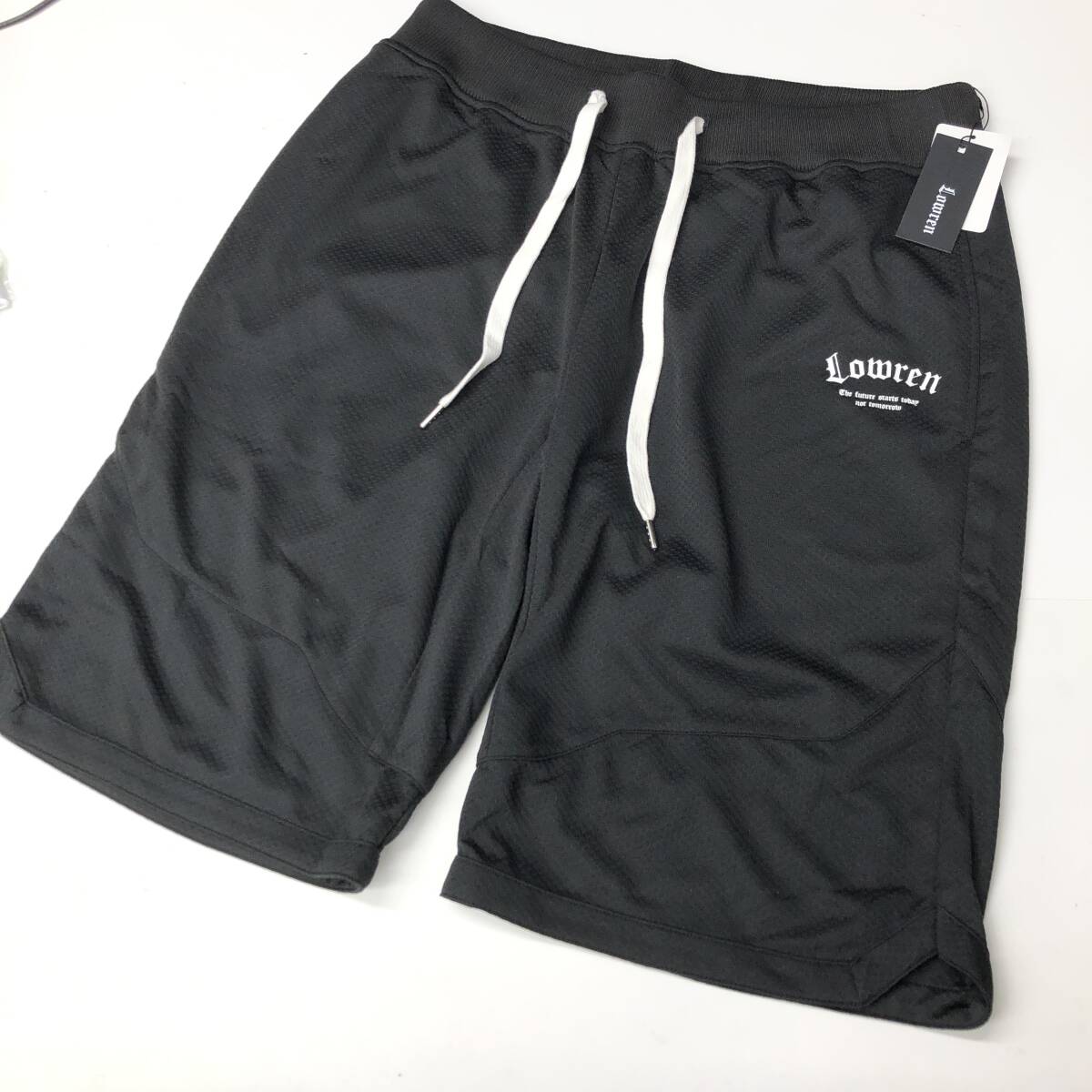 未使用 Lowren ローレン ハーフパンツ ブラック フィットネス 38(Mサイズ) ①拍卖