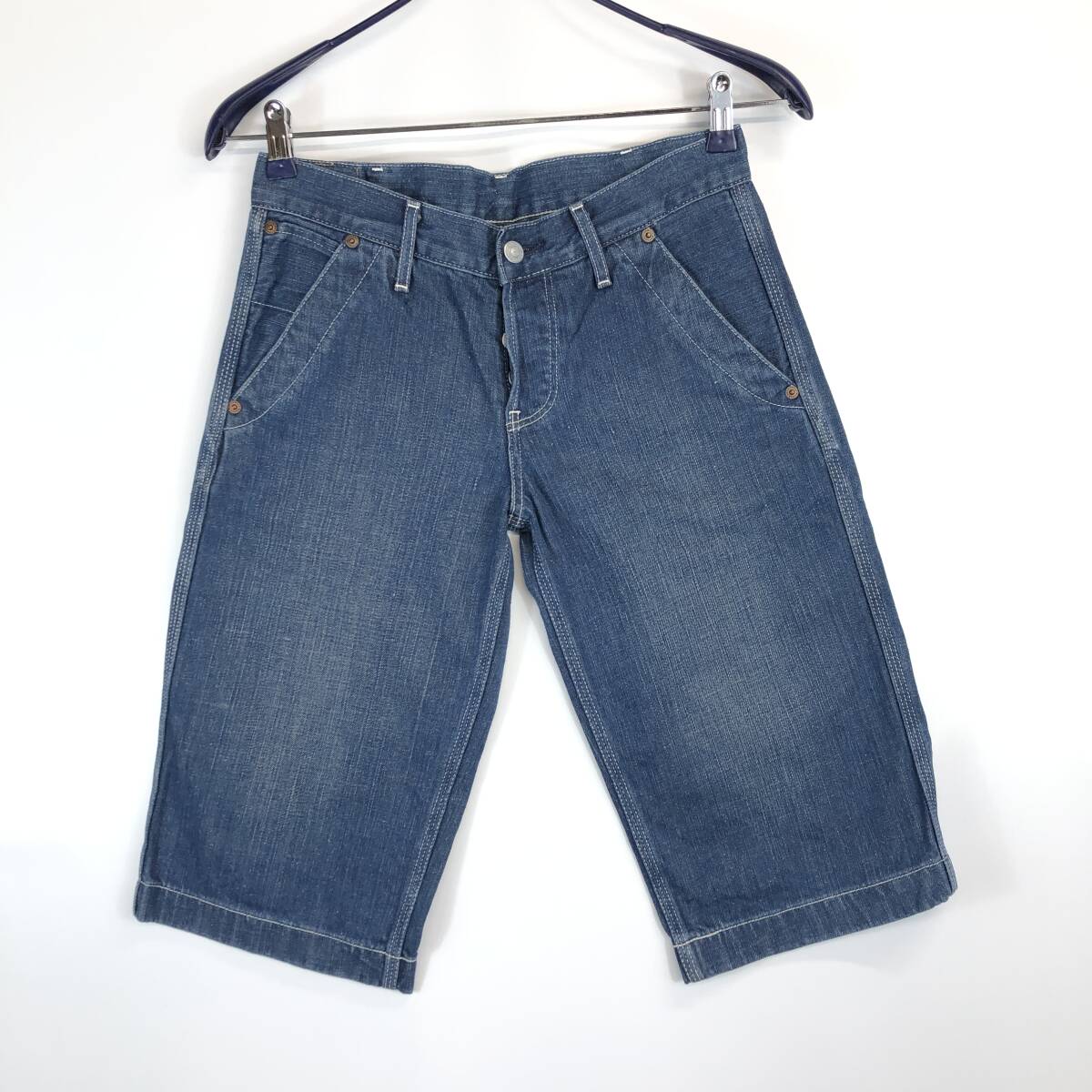 マーガレットハウエル×エドウィン MHW0761 デニムハーフパンツ 27サイズ 日本製拍卖