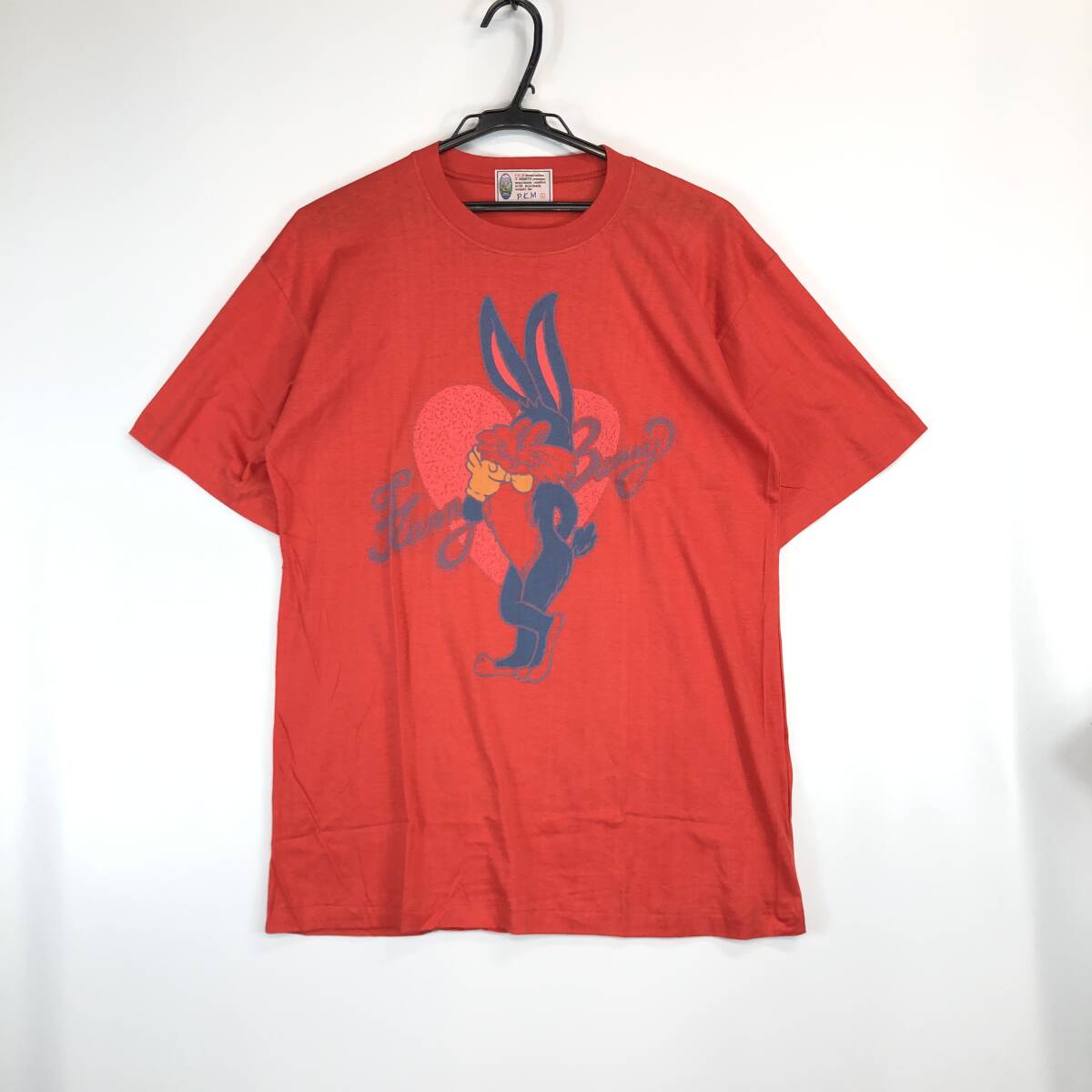 80s P.K.M デッドストック Funny Bunny Tシャツ シングルステッチ Lサイズ拍卖