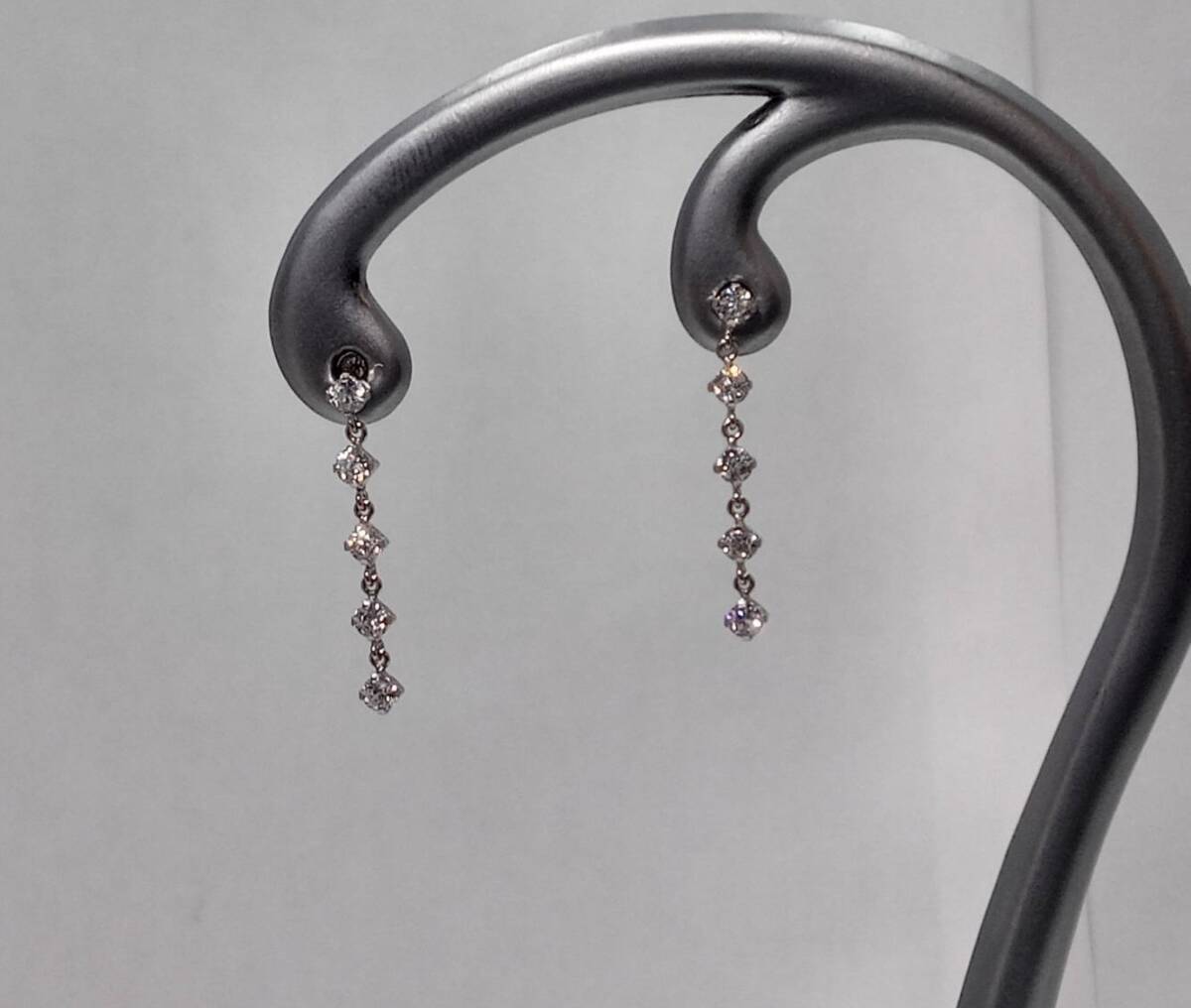 K14 WG 1.0g キュービックジルコニア 5個×2 ピアス拍卖