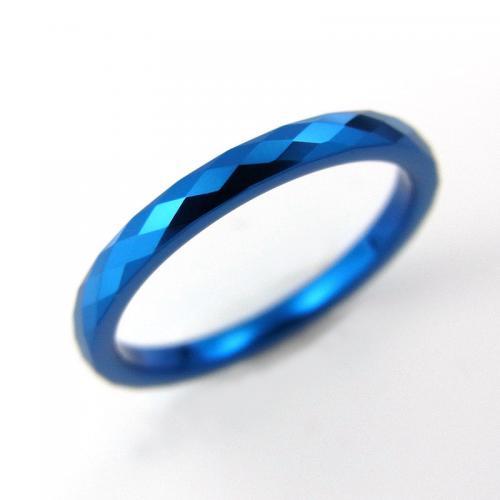 ★お勧め★変色無★手入れ不要★肌に優しい★金属アレルギー&温泉&海水浴ご使用OK★ブルータングステンリング★甲丸ダイヤ柄カット幅2mm拍卖