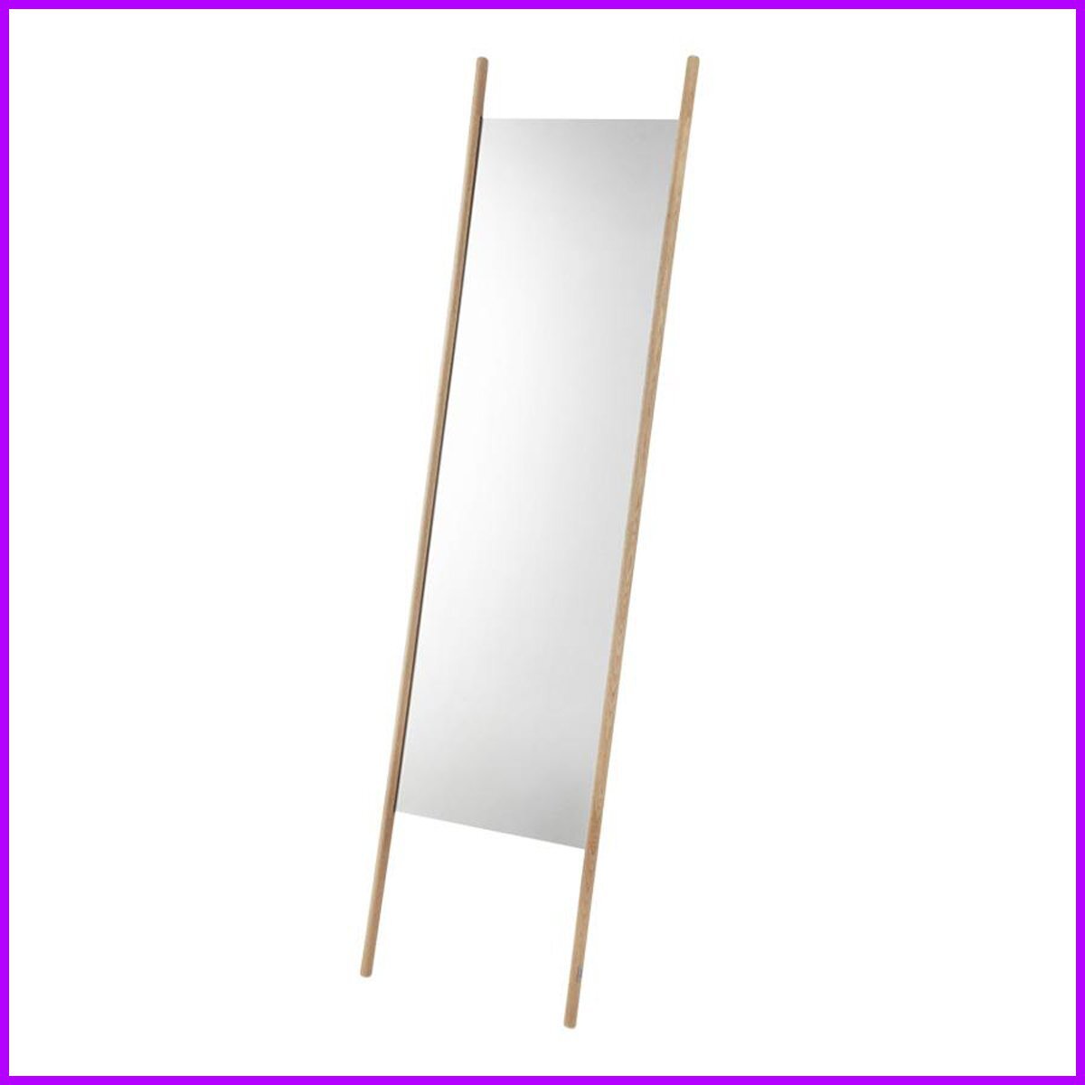 札幌市内店頭引取限定 ◆ACTUS◆ GEORGE MIRROR スタンドミラー 全身鏡 木 札幌 中古拍卖