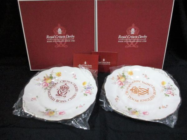 ロイヤルクラウンダービー ポジー B&Bプレート 2枚 英国製 Royal Crown Derby Posie Bread And Butter Plate拍卖