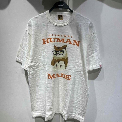 HUMAN MADE GRAPHIC T-SHIRT #07 "WHITE" HM25TE008 SIZE-XL ヒューマンメイド グラフィック フクロウ半袖拍卖