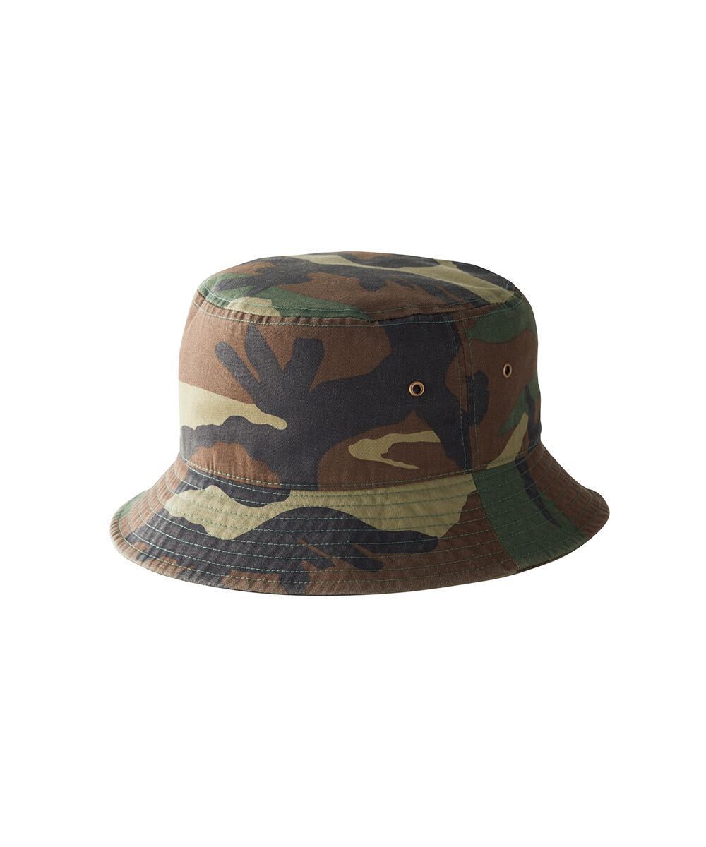 新品 new hattan バケットハット ウッドランドカモ L/XL ニューハッタン 帽子 バケハ ツイル 迷彩 Hat コットン拍卖