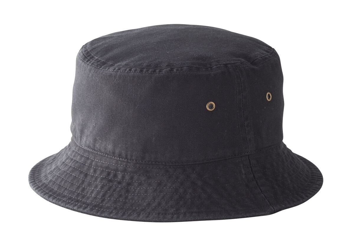 新品 new hattan バケットハット 黒 ブラック L/XL ニューハッタン 帽子 バケハ ツイル Hat コットン BLK拍卖