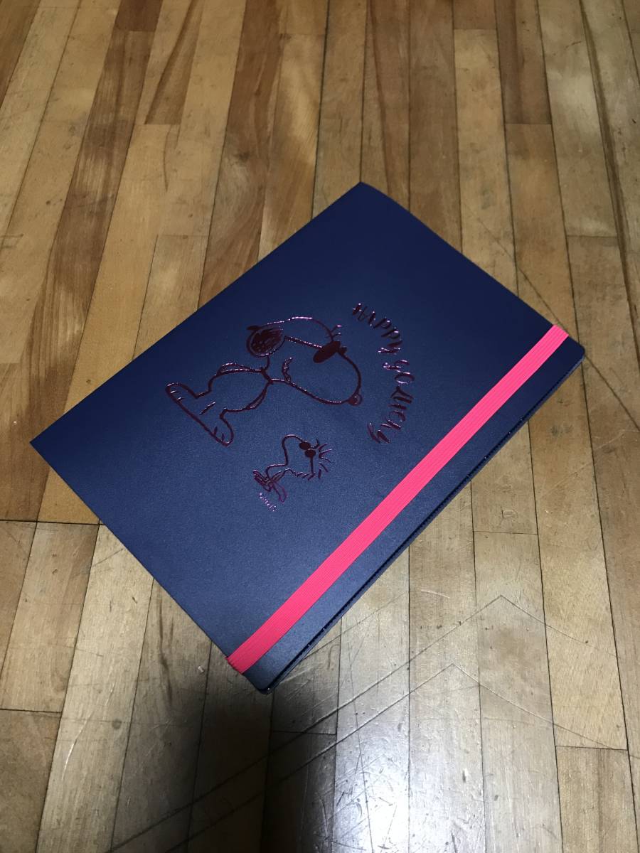 § アートプリントジャパン 2019 手帳 ダブルマンスリー ピーナッツ(スヌーピー) PPカバーガントチャートダイアリー ネイビー、、、拍卖