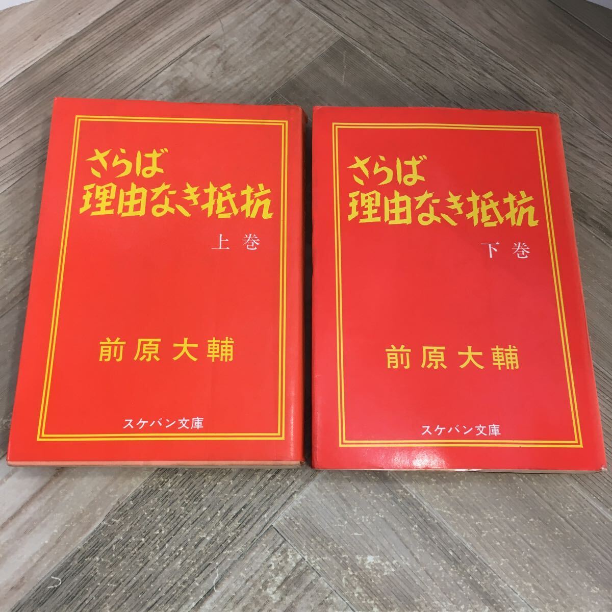 206a●レア さらば理由なき抵抗 上下巻 2冊セット 前原大輔 スケバン文庫 昭和53年 文庫社 ヤング友の社拍卖