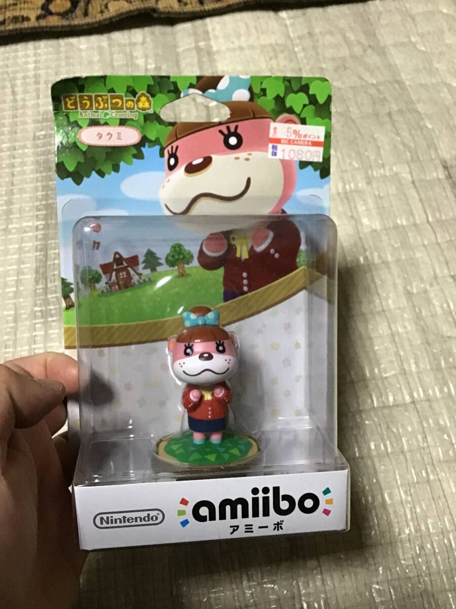 未開封 未使用 amiibo どうぶつの森 タクミ拍卖