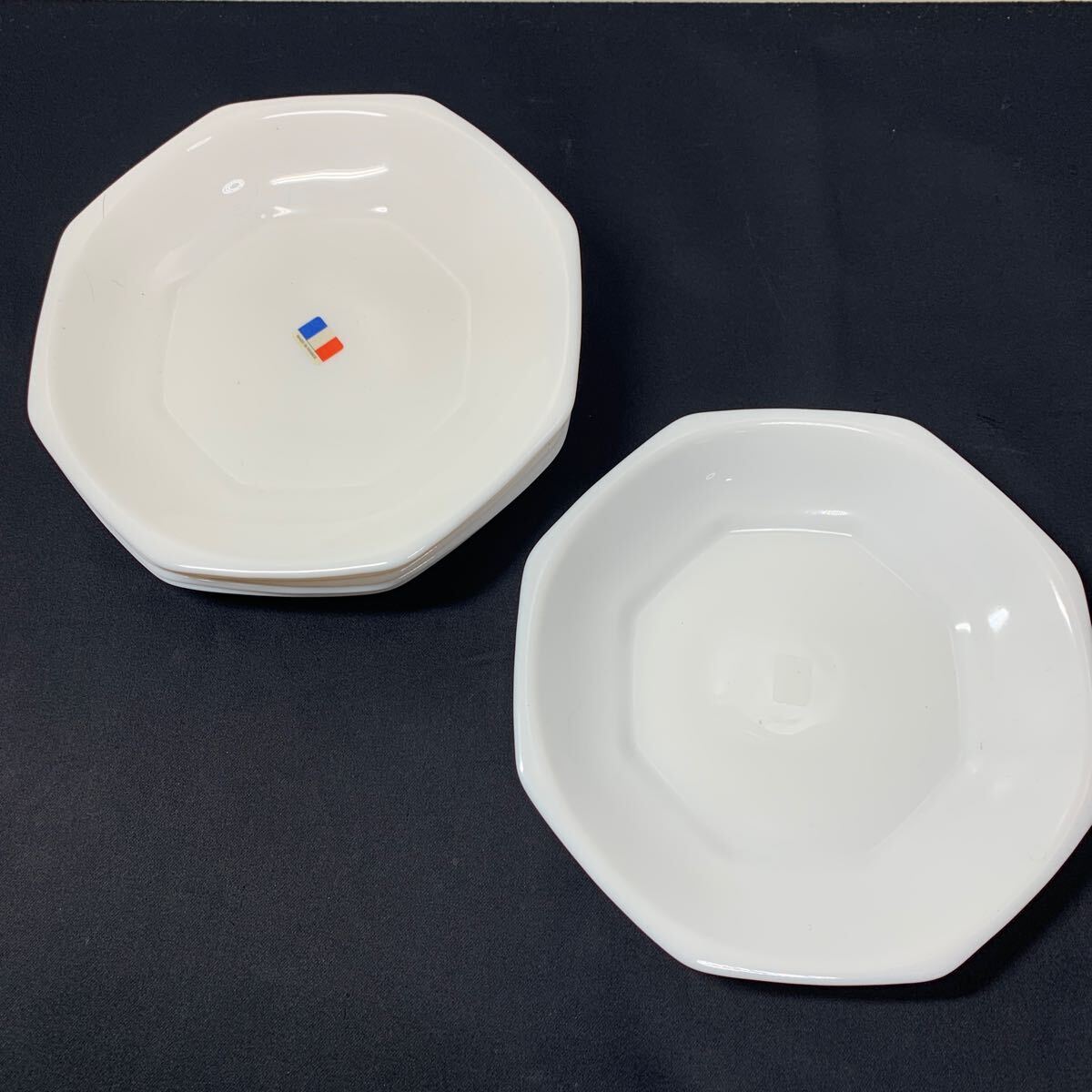 ★大阪/店舗受け取り可★未使用 ヤマザキ春のパン祭り 山崎 1990年 白いデリッシュ皿 6枚セット アルコパル 食器★拍卖