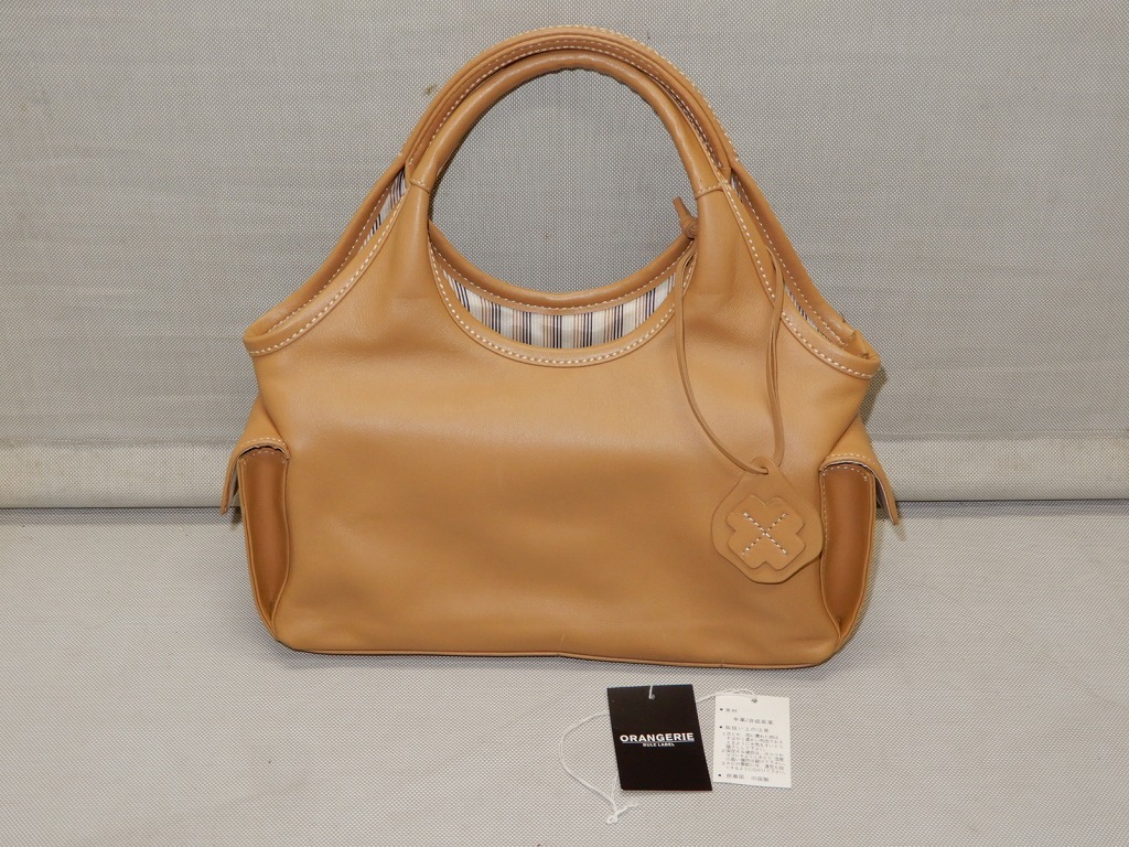 ●ORANGERIE ハンドバッグ キャメル色●拍卖