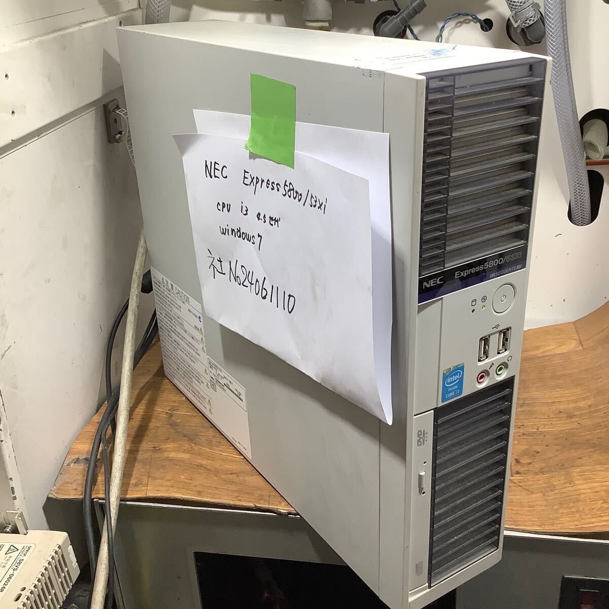 NECデスクトップパソコン( Express5800/53XI)Windows7表示確認 CPUⅰ3中古品一般通電まで済みです。拍卖