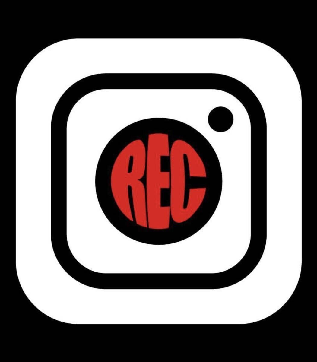 ドライブレコーダー ドラレコ 防犯カメラ シール 録画中 REC おしゃれ 自動車 家 店舗 送料無料⑧拍卖