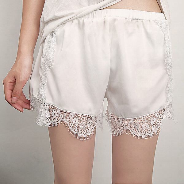 「a4z-a2」 サテン レース ペチパンツ (ホワイト) インナーパンツ ペチパンツ ペチコート ペチコートインナー ペチパン拍卖