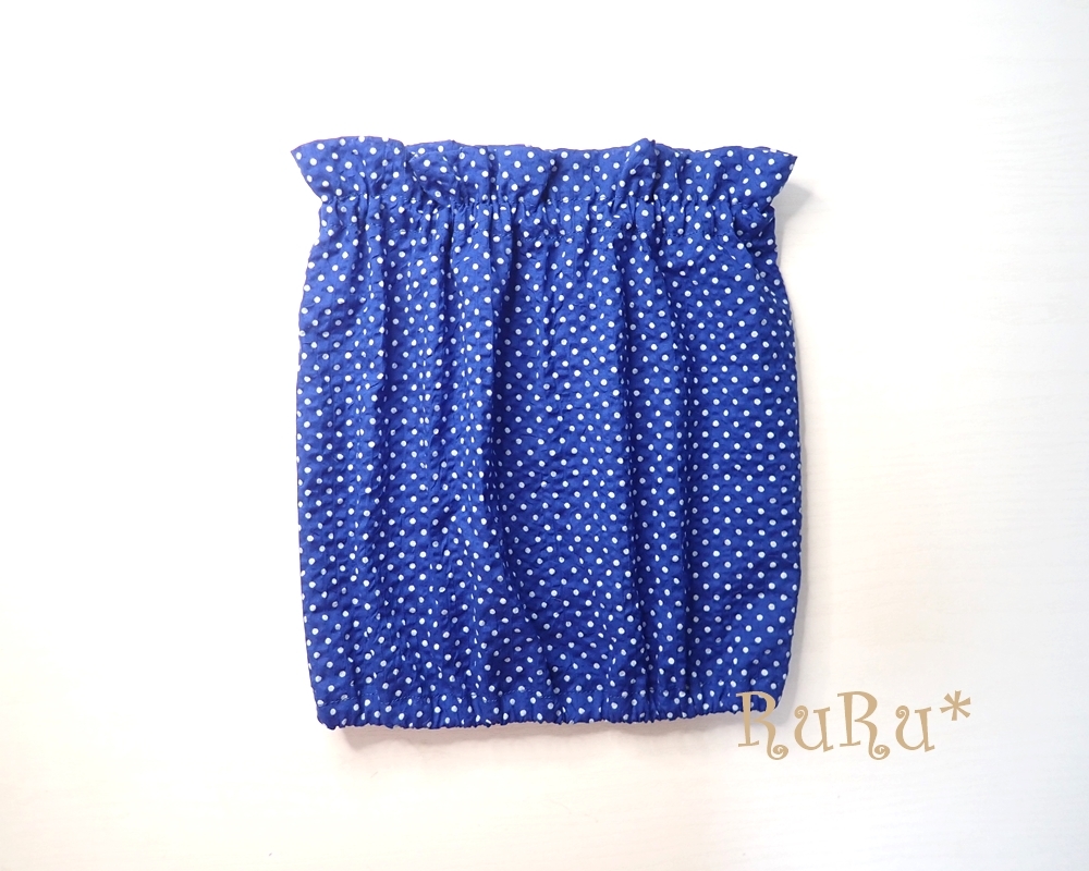 *大-74*夏用・犬用スヌード(リップル生地/綿100%)フリーサイズ(ゴム調整可能)水玉拍卖