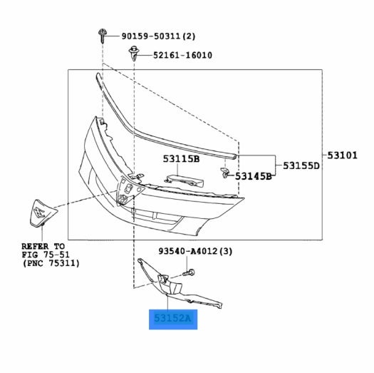 ●新品 未使用●トヨタ純正 エスティマ 50系 エスティマハイブリット 20系 ラジエーターグリルエアガイド カメラ用の穴なし拍卖