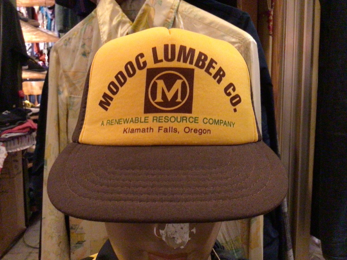 80’S MODOC LUMBER COMPANY MESH CAP SIZE FREE モドック ランバー カンパニー メッシュ キャップ ビンテージ 帽子 企業拍卖