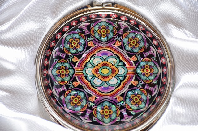 ◆◆韓国 伝統工芸◆螺鈿細工 コンパクトミラー◆万華鏡◆送料無料!◆◆拍卖