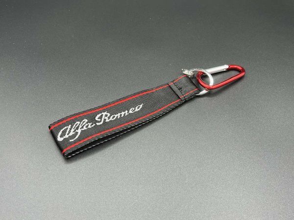 アルファロメオ純正 ロゴ キーホルダー ALFA ROMEO公式 キーリング キーホルダー ストラップ ジュリア ステルヴィオ ジュリエッタ 4C拍卖