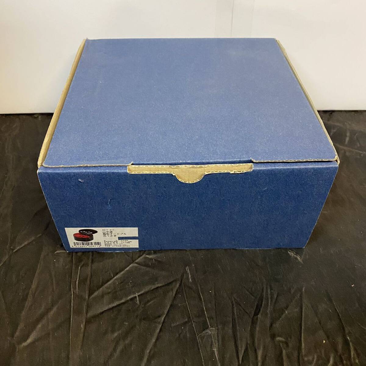 山中塗 梅型オードブル 花うさぎ拍卖