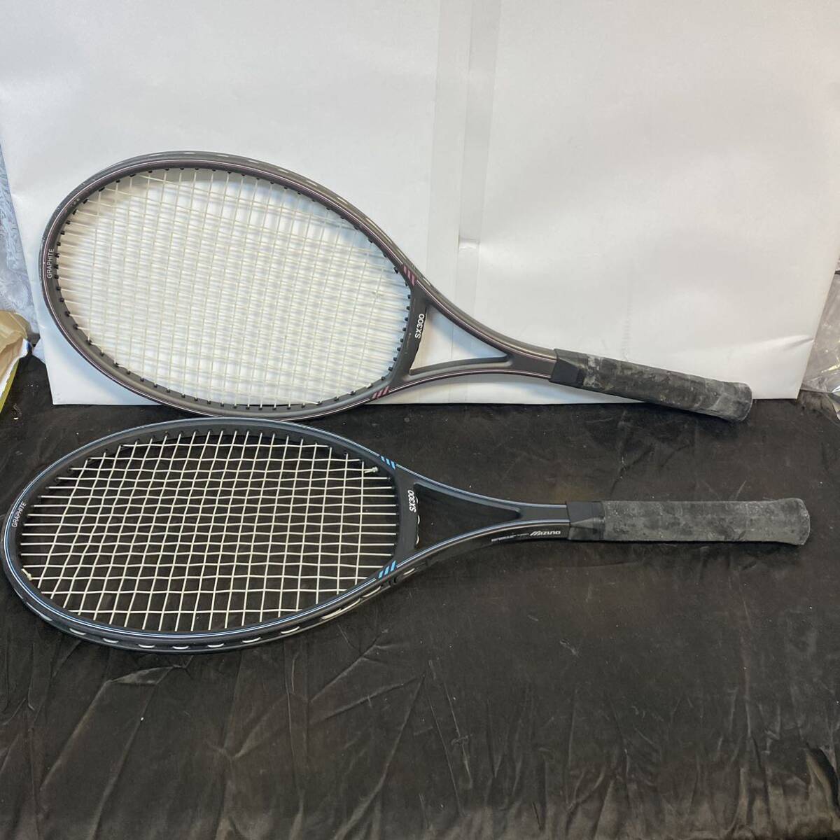 mizuno 軟式用テニスラケット SX300 GRAPHITE 2本セット ミズノ拍卖