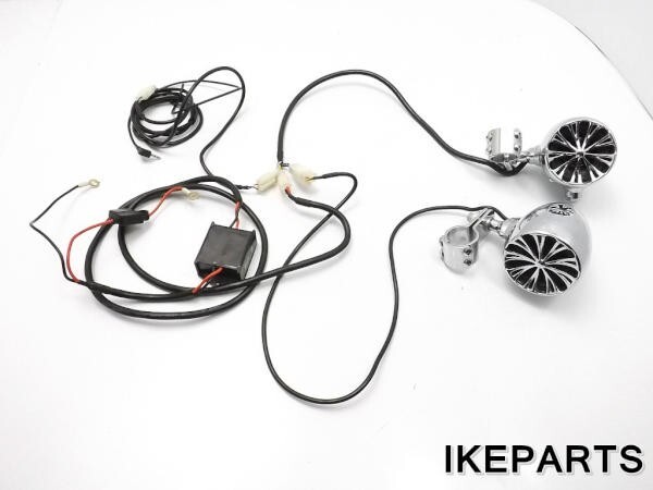 ハーレー 等に 汎用 クリヤキン スピーカー B052F0642拍卖