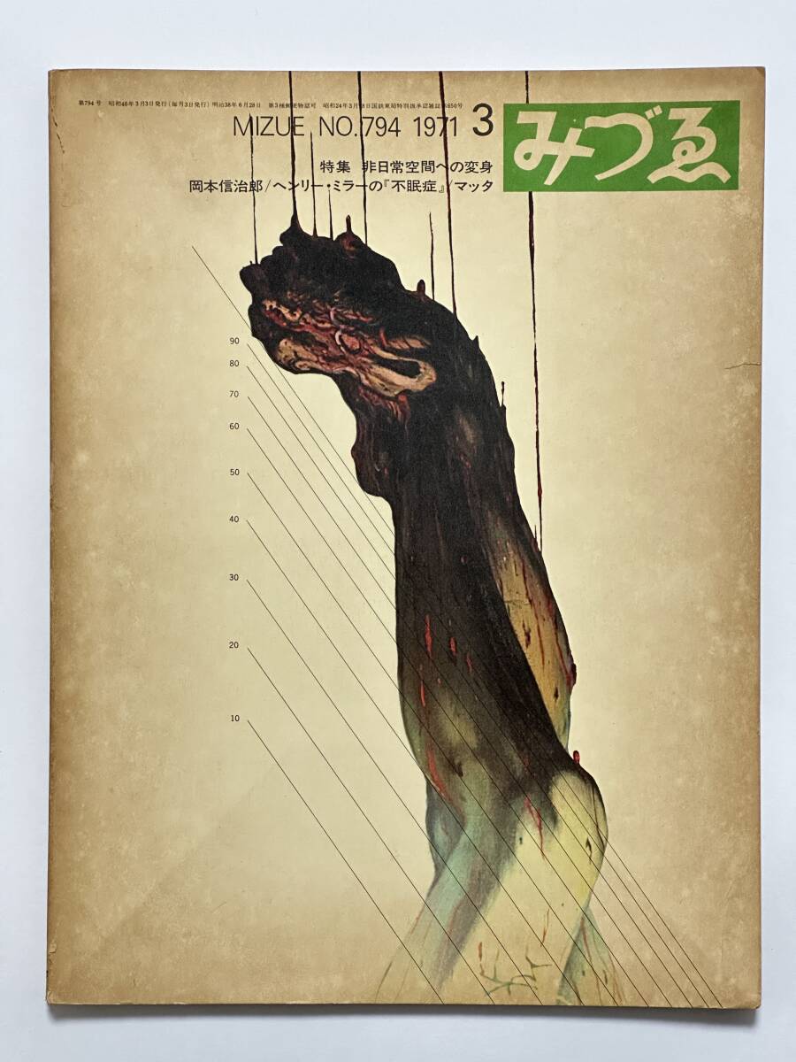 みずゑ 794 1971(昭和46)年 3月号 特集 非日常空間への変身 山下菊二 種村季弘 中村宏 岡本信治郎 ヘンリー・ミラー ロベルト・マッタ拍卖