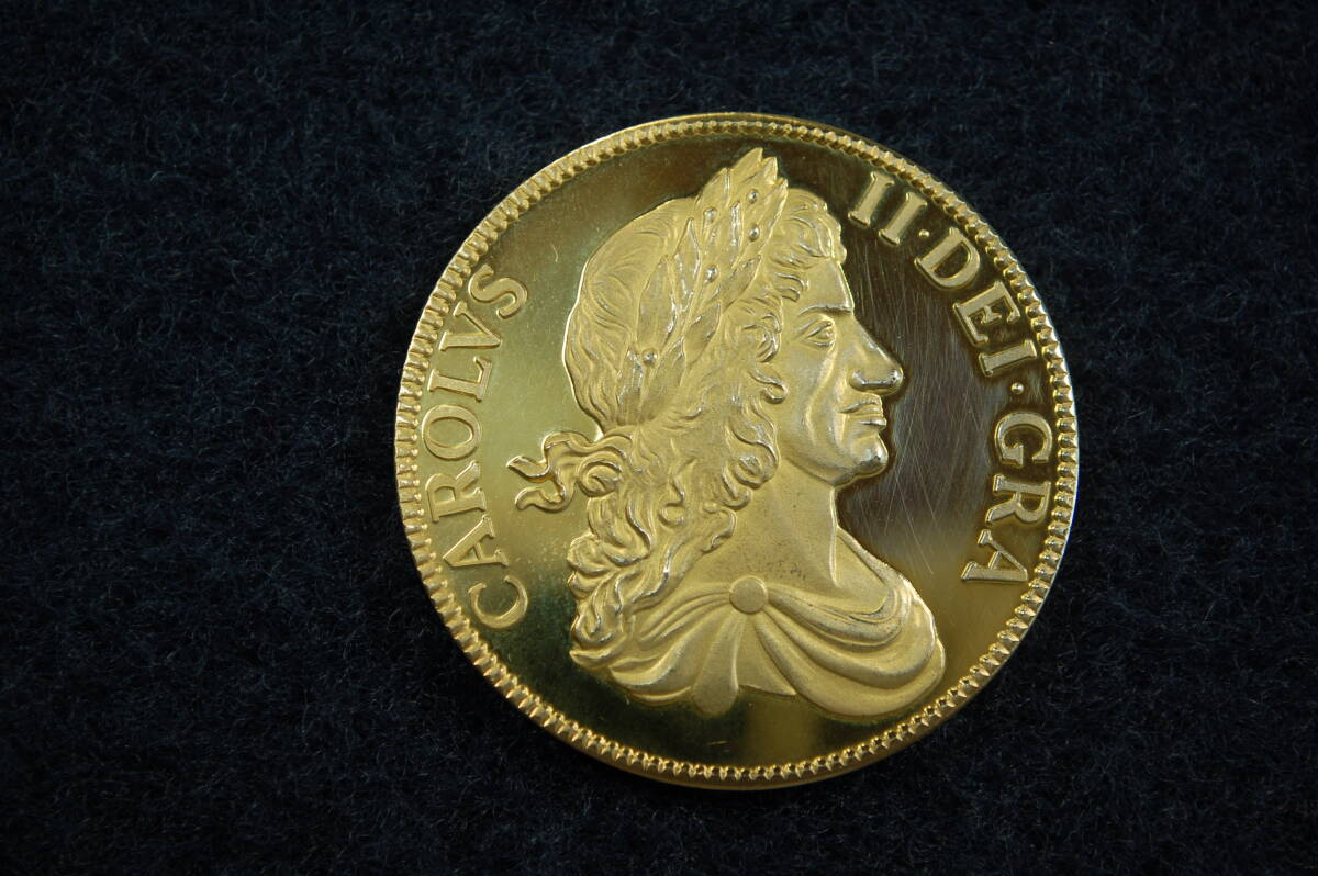 イギリス チャールズ2世 5ギニー金貨 1662年 王冠 極美品 レプリカ 希少拍卖