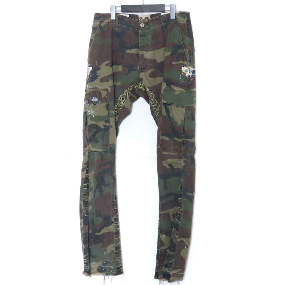 GALLERY DEPT. Camo Flare Carpenter Pants 31インチ カーキ ギャラリーデプト カモフレアカーペンターカーゴパンツ ミリタリー拍卖