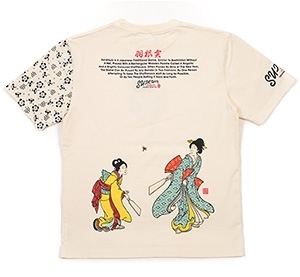 粋狂/羽根つき/Tシャツ/白/XXL/syt-188/エフ商会/テッドマン/カミナリモータース拍卖